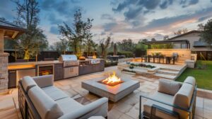 out door fireplace
